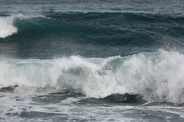 Huge waves near the cost line of Spain