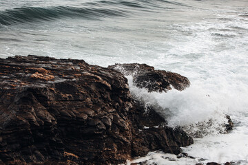 Huge waves near the cost line of Spain