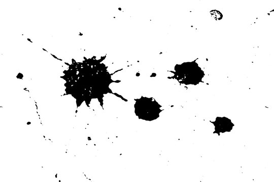 Grunge black water droplet splash textured background (Vector). Use for decoration, aging or old layer