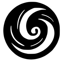 black and white of icon shape