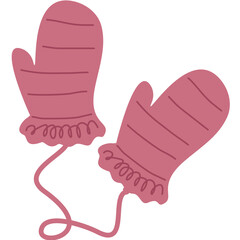 Red Mittens vector