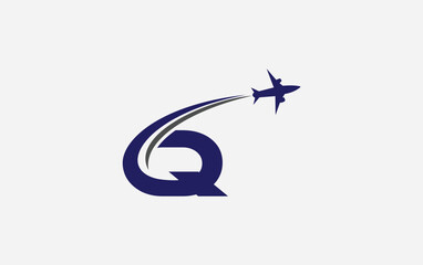 Aviation and Air plane logo design vector for airlines, airline tickets, travel agencies with the letter for brand and business