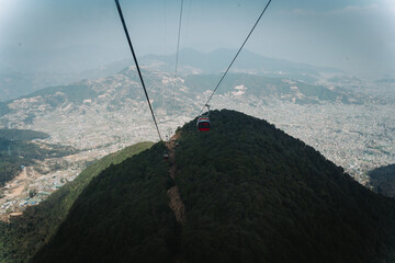 Obraz premium Kathmandu Valley View From Chandragiri Hills Cable Car Nepal