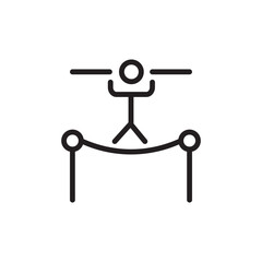 Acrobat Acrobatic Circus Outline Icon