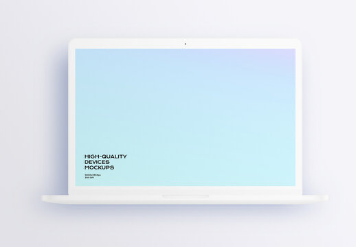 Laptop Computer Desktop Monitor Screen Device Mockup Template
