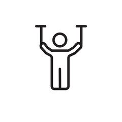 Circus Acrobat Show Outline Icon