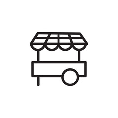 Circus Car Train Outline Icon