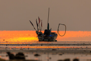 the sun on the beach