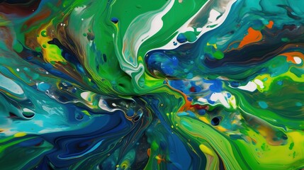 abstract paint background with twirls AI Generated