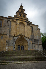 Fototapeta na wymiar Saint Mary Catholic Church in Gernika-Lumo, Basque Country, Spain.