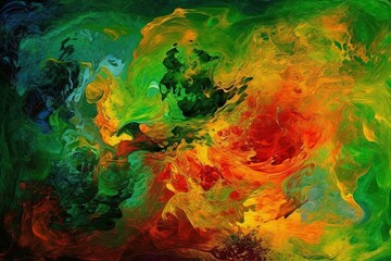 Obraz na płótnie Canvas Mix colors emotions abstraction background, Generative AI