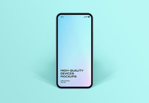 Phone Mobile Smartphone Display Screen Device Mockup Template