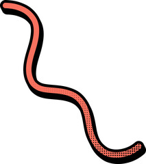 Swirl Outline Retro Shape