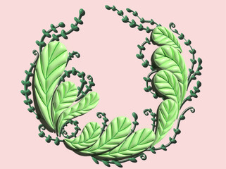 wreath of leaves