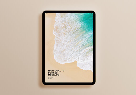 Tablet Mobile Display Computer Screen Device Mockup Template