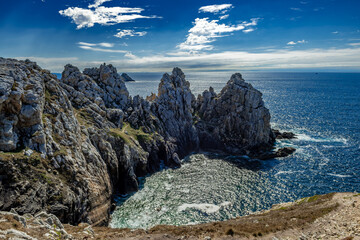 Cliffs At Pointe De Penhir At The Finistere Atlantic Coast in Brittany, France