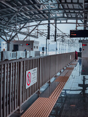 Naklejka premium A station with no trains.