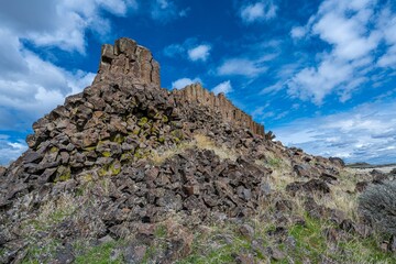 Basalt Column Formations in Columbia National Wildlife Refuge, WA