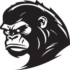 a Gorilla head logo - Monkey vector template