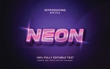 neon text effect