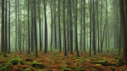 Obraz premium 森の風景