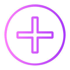 Obraz premium plus gradient icon