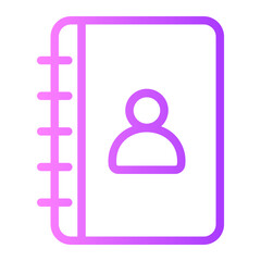contact gradient icon