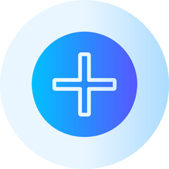 Obraz premium plus gradient icon