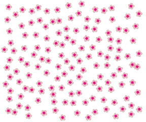 pink spring sakura flower blossom pattern wallpaper