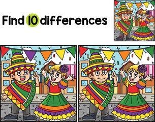 Cinco de Mayo Children Find The Differences