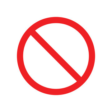 Stop sign icon vector logo illustration, red stop warning symbol
