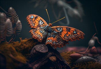 Fototapeta na wymiar Schmetterling. Generative AI
