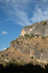 Climbing Wall and Landscape, Panton de la Oliva Reservoir, Patones, Madrid, Spain