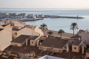 Rooftop View, and Port; El Campello; Alicante; Spain - 591197798