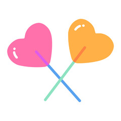 Candy lollipops heart shaped nastolgia style retro vintage 90's and 00's, y2k