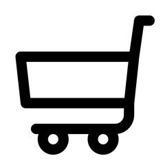cart of online shopping outline icon style