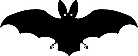 bat vector silhouette black one
