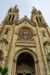 Fototapeta na wymiar Church of San Francisco de As s. Church of Saint Francis of Assisi Bilbao.