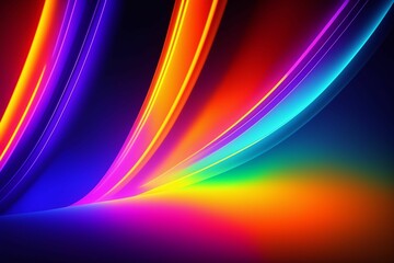colorful illustration of wavy color splash wallpaper
