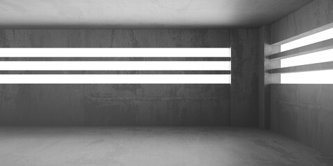 Abstract interior design concrete room. Architectural background