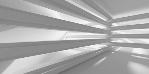 Empty Room. Abstract Futuristic Interior