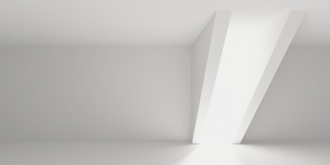 Obraz premium Empty Room. Abstract Futuristic Interior