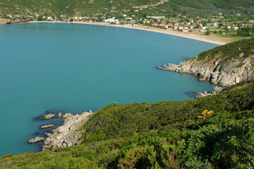Obraz premium Kapidag Peninsula, located in Balikesir, Turkey, is an important natural region. It contains beautiful villages.