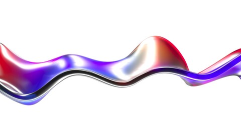 Abstract fluid holographic neon wave bright background