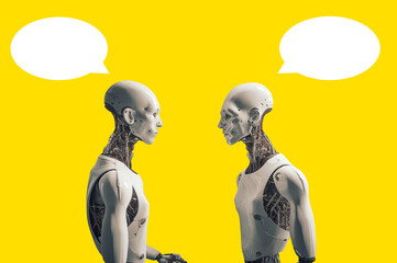 Two Robots communicates 