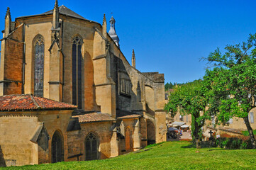 Fototapeta na wymiar Perigord, the picturesque city of Sarlat la Caneda in Dordogne