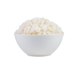 Rice in a bowl on  transparent png