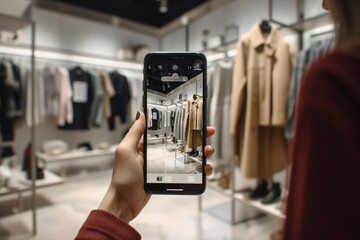 GENERATIVE AI Augmented reality technology in a retail store