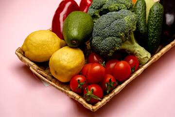 vegetables in basket