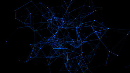 Abstract graphic design. Network connection background. 3d rendering.